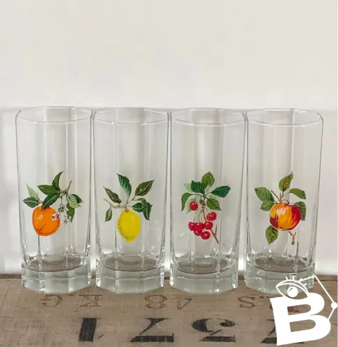 Verres à citronnade vintage