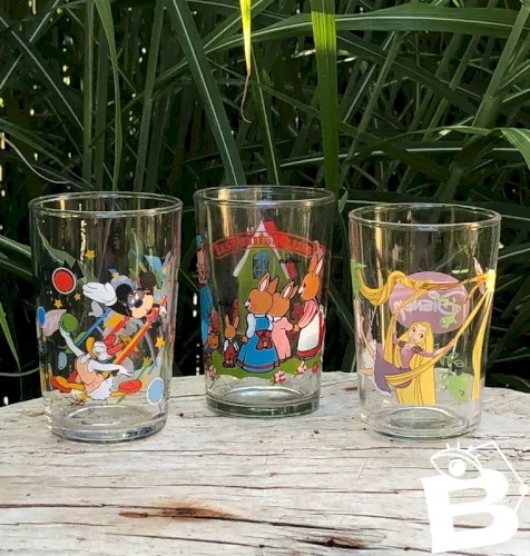 Verres à eau dessins animés