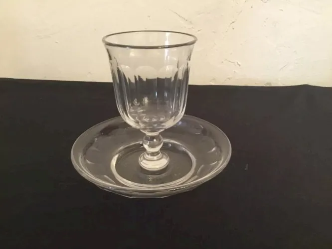 VERRES de Nuit ANCIENS XIXème EN CRISTAL DE BACCARAT OU SAINT LOUIS