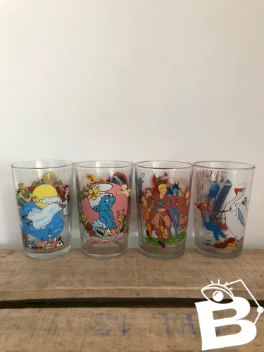 Verres vintage dessins animés