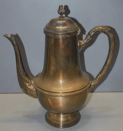 - VERSEUSE METAL Argenté style LOUIS XVI RUBANS Croisés à nettoyer jus grenier D