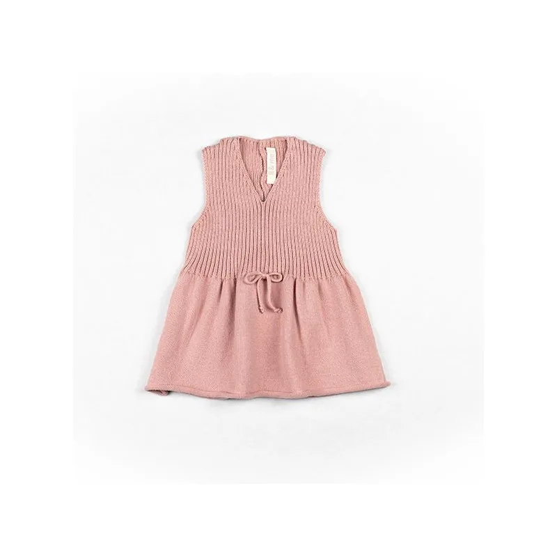 vestido lazo tricot li&me rose