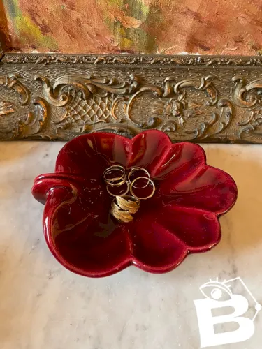 Vide poche coquille céramique vintage