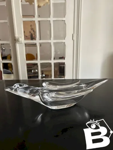 vide poche oiseau en cristal