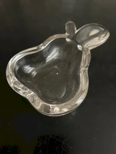 vide poche poire en cristal