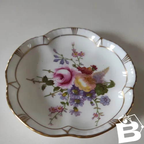 Vide poche, porte bagues en porcelaine fine Anglaise Royal CrownDerby