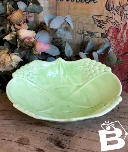 Vide poche vert en céramique