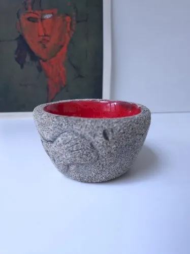 Vide poches signé Francis Triay 1960 déco art rupestre