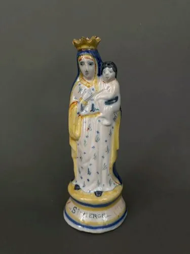 Vierge à l'Enfant en faïence HR Quimper M3434
