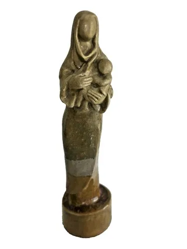 vierge à l'enfant vierge Marie en terre cuite vernissée religion TYR 81