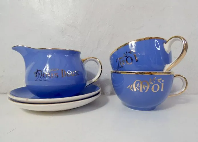 Villeroy & Boch tasses déjeuners toi moi nous deux Vintage