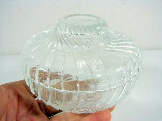 Vintage Bonbonnière Cristal Torsadé H - 8 cm TBE