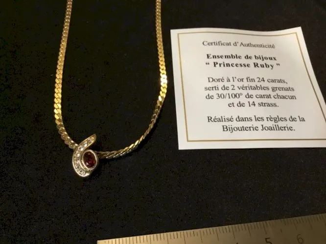 Vintage Collier dorée a l or 24 carats