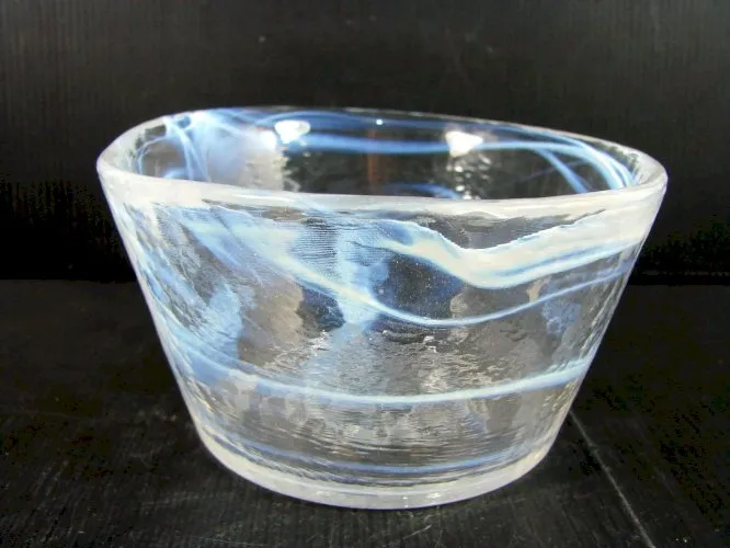 Vintage Coupe en Pâte de Verre Kosta Boda Signée Ulrica Hydman Vallien TBE