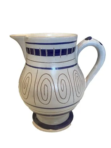 Vintage Pichet Décoratif en Céramique à décor stylisé géometrique celtique