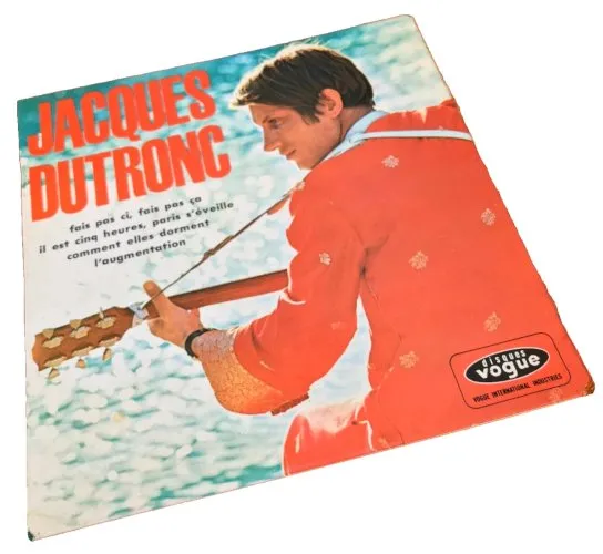 Vinyle 45 tours Jacques Dutronc Il est cinq heures, Paris d' éveille (1968) Disques Vogue EPL 8 611