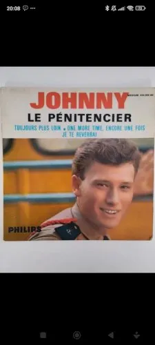Vinyle 45 tours Johnny Hallyday le pénitencier