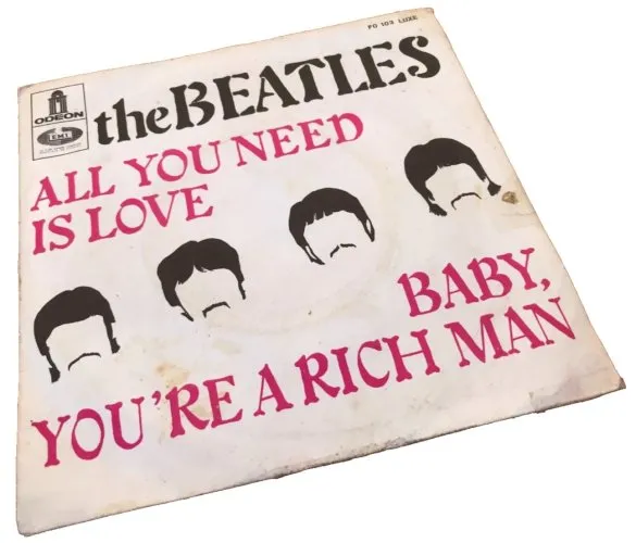 Vinyle 45 tours The Beatles All you need is love (1967) ODEON FO 103 LUXE