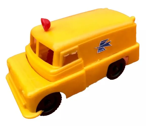 Voiture miniature Bedford Fourgon Postal Jouet de Bazar SOMEPA Plastique souple Made in France