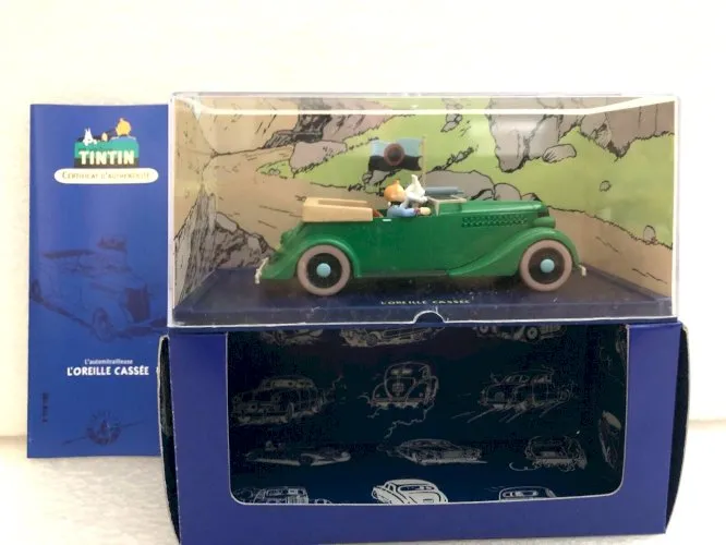 Voiture Tintin 1/43 atlas La Mitrailleuse De L’oreille Cassée