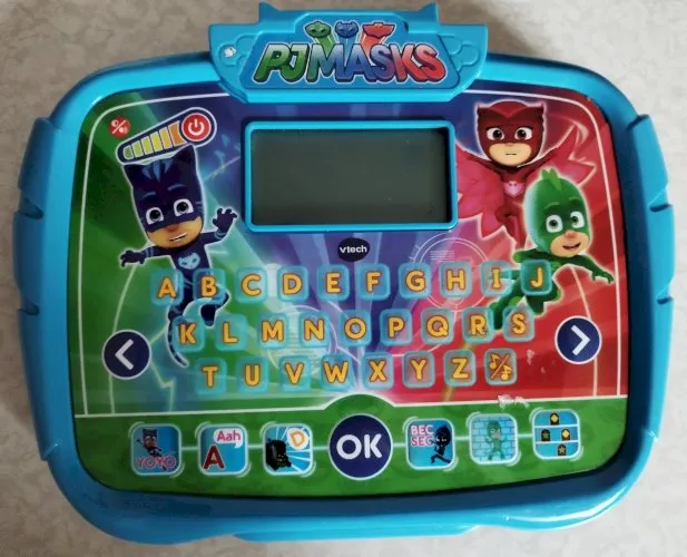VTech Pyjamasques-Super Tablette Éducative, Version FR, fournies avec 2 piles AA