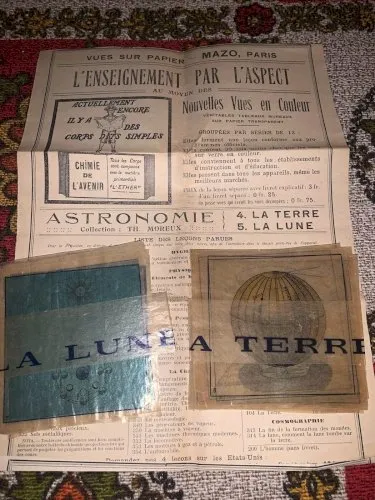 Vues sur papier Maison E Mazo 24 vues pour projecteur astronomie terre et lune