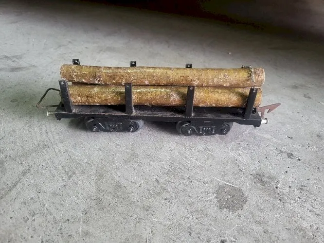 WAGON DE TRAIN JEP N 4598 WAGON DE BOIS TRONCS D'ARBES