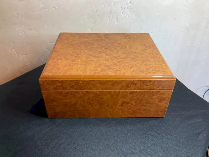 Yd Ancien coffret boîte à cigares caves