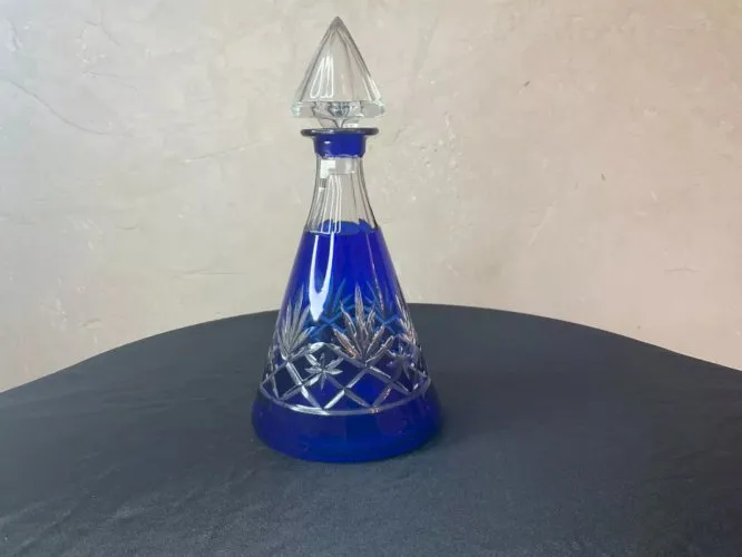 yd grande Carafes cristal couleurs bleu cristal saint Louis